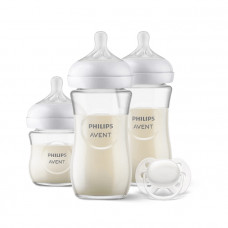 Philips Avent Natural Response Newborn Glass Gift Set SCD878/11