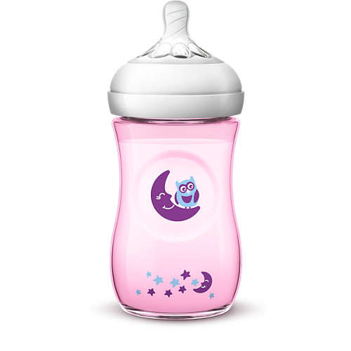 Philips AVENT Natural II 260ml Color & Deco PK1 (Girl) - SCF020/13