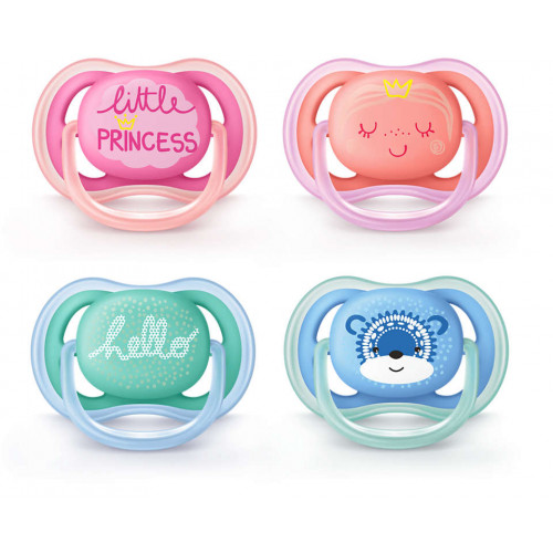 Philips Avent 6-18M Sensitive Skin Ultra Air Pacifier (SCF342/23)