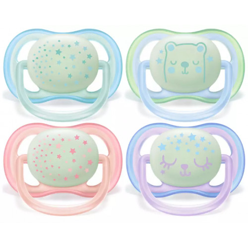 Philips AVENT 0-6M Night time ultra air pacifier (SCF376/10)