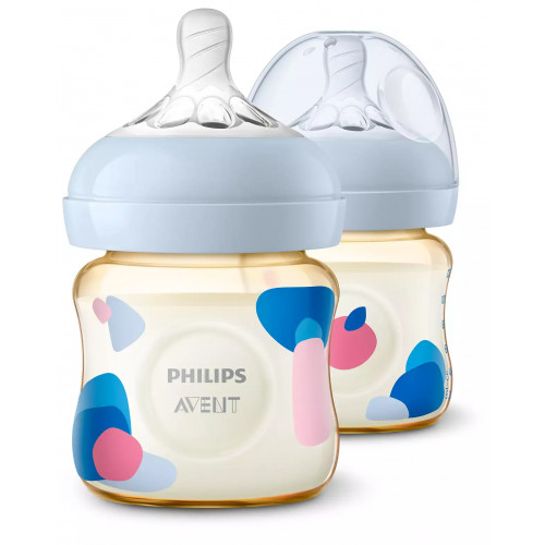 Philips Avent Natural PPSU 125ml Baby Bottle PK2 (SCF581/20)