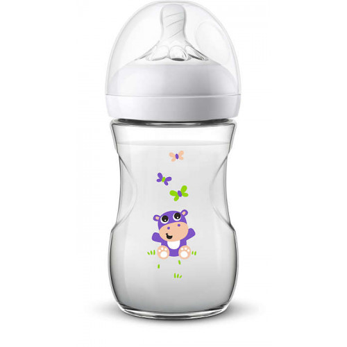 Philips Avent Natural II 260ML Bottle Hippo PK1 (SCF627/42)