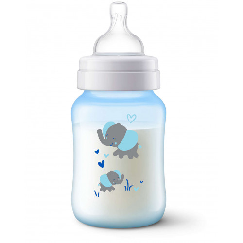 Philips AVENT Anti-colic deco bottle 260ml PK1 Elephant (SCF821/15)