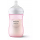 Philips Avent Natural Response 260ml bottle in pastel pink PK1 (SCY903/11)