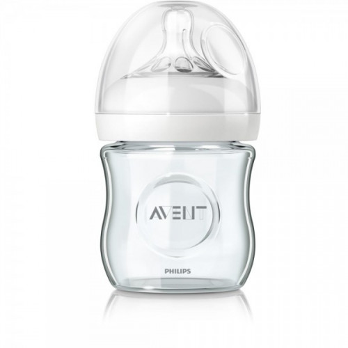 Philips Avent Glass Feeding Bottle 120ML PK1 (Natural Range) (SCF671/13)