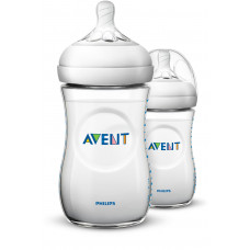 Philips AVENT Natural II PP 260ml Feeding Bottle PK2 - (SCF693/23)