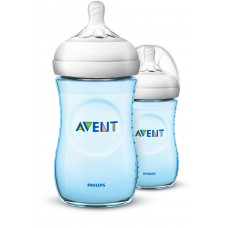 Philips AVENT Natural II PP 260ml Bottle PK2 (Blue) - (SCF695/23)