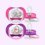 Soother Ortho 6-18M (SCF080/08) Girl Elep/Peng