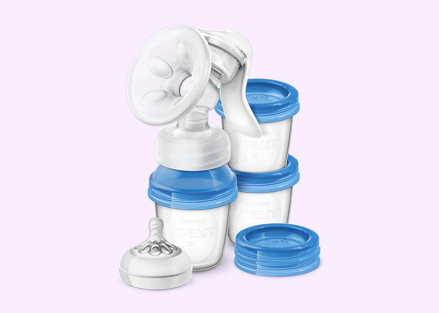 SCF330-13 Philips Avent Manual breast pump with 3 cups (SCF330/13) - Image 1