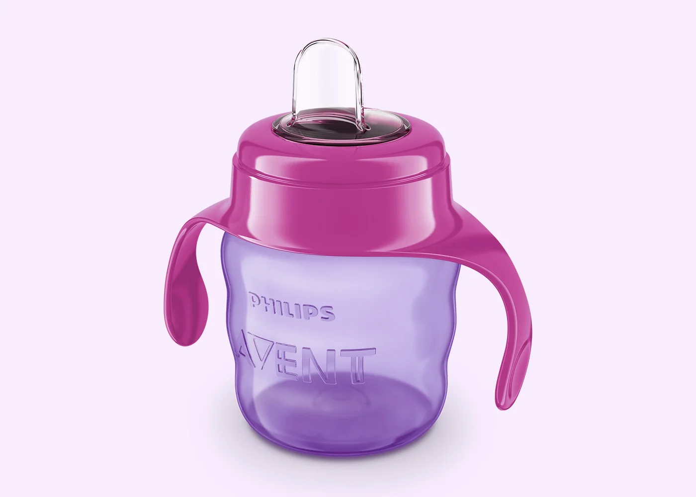 SCF551-03-(1) Classic Spout Cup 7OZ Pink (SCF551/03) - Image 1