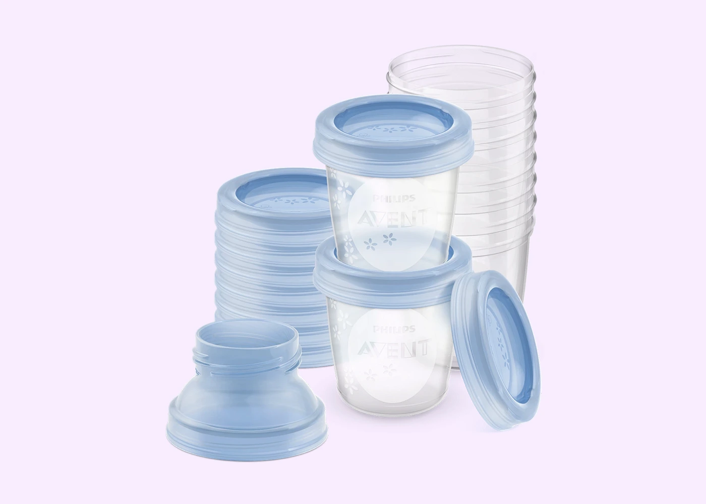 SCF618-10 10*180 Ml Breast Milk Storage Cups (SCF618/10) - Image 1